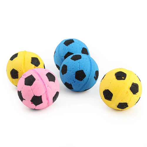 10pcs Colorful Ball Cat Toy, Foam,Footaball