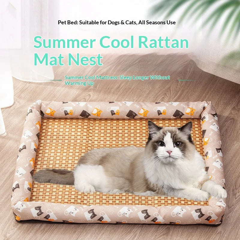 Summer cooling and durable pet beds