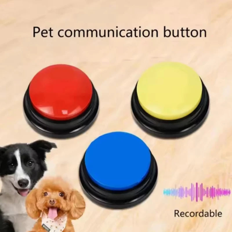 Recordable Pet Toys Talking Pet Starters Pet Speaking Buttons,Portable