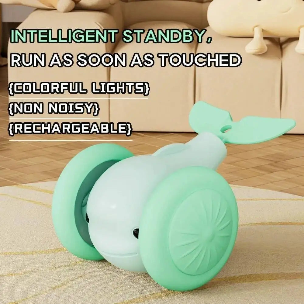 New Interactive Cat Toy Electric Whale Car Automatic Teaser