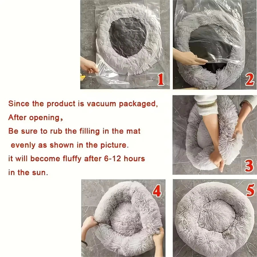 Soft Pad Plush Warm Faux Fur Bed