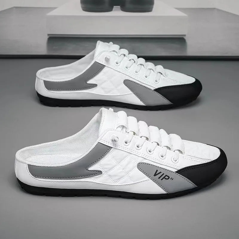 2025 Summer Slippers for Men Trendy Men's Flat Bottom Casual Shoes Soft Sole Support Shoes Men's Sneakers Zapatos De Hombre