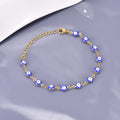 S33 European, American and Turkish Evil Eye color-blocked stainless Steel Bracelet Round Eye EVIL Eye
