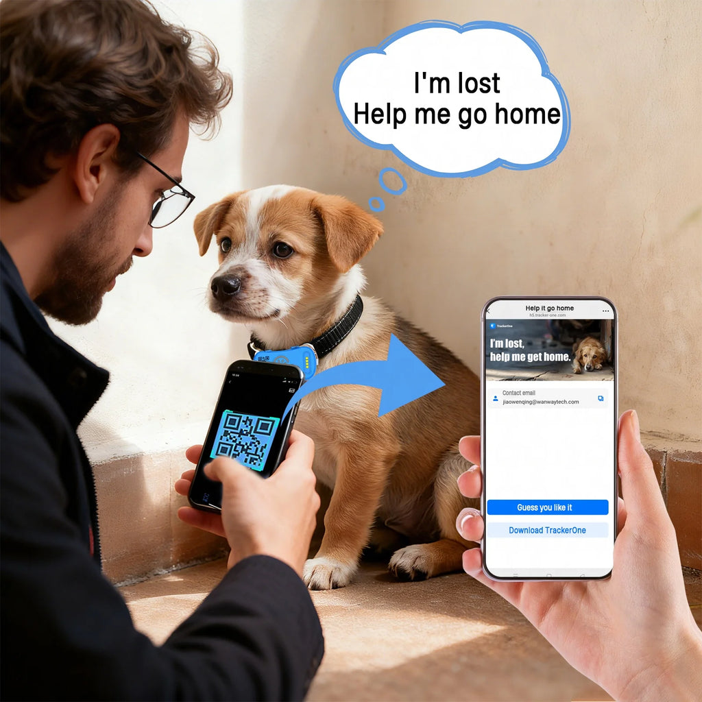 GPS Tracker- IP67 Waterproof Real-Time Location Collar with Geofence Alert Locator