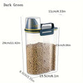 Pet Food Storage Container with Measuring Cup Handle Airtight & Waterproof