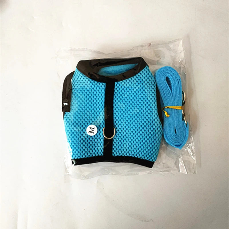 Pet Accessories/Harnesses Vest Leashes Set Soft Mesh Harness