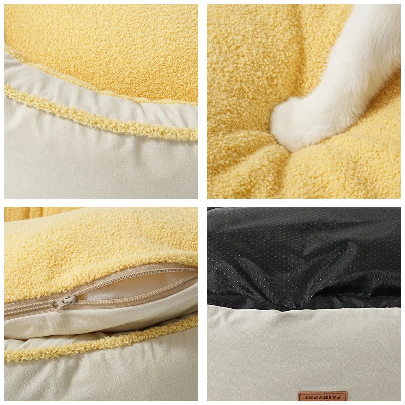 Furry Beds With Removable Zipper Cover