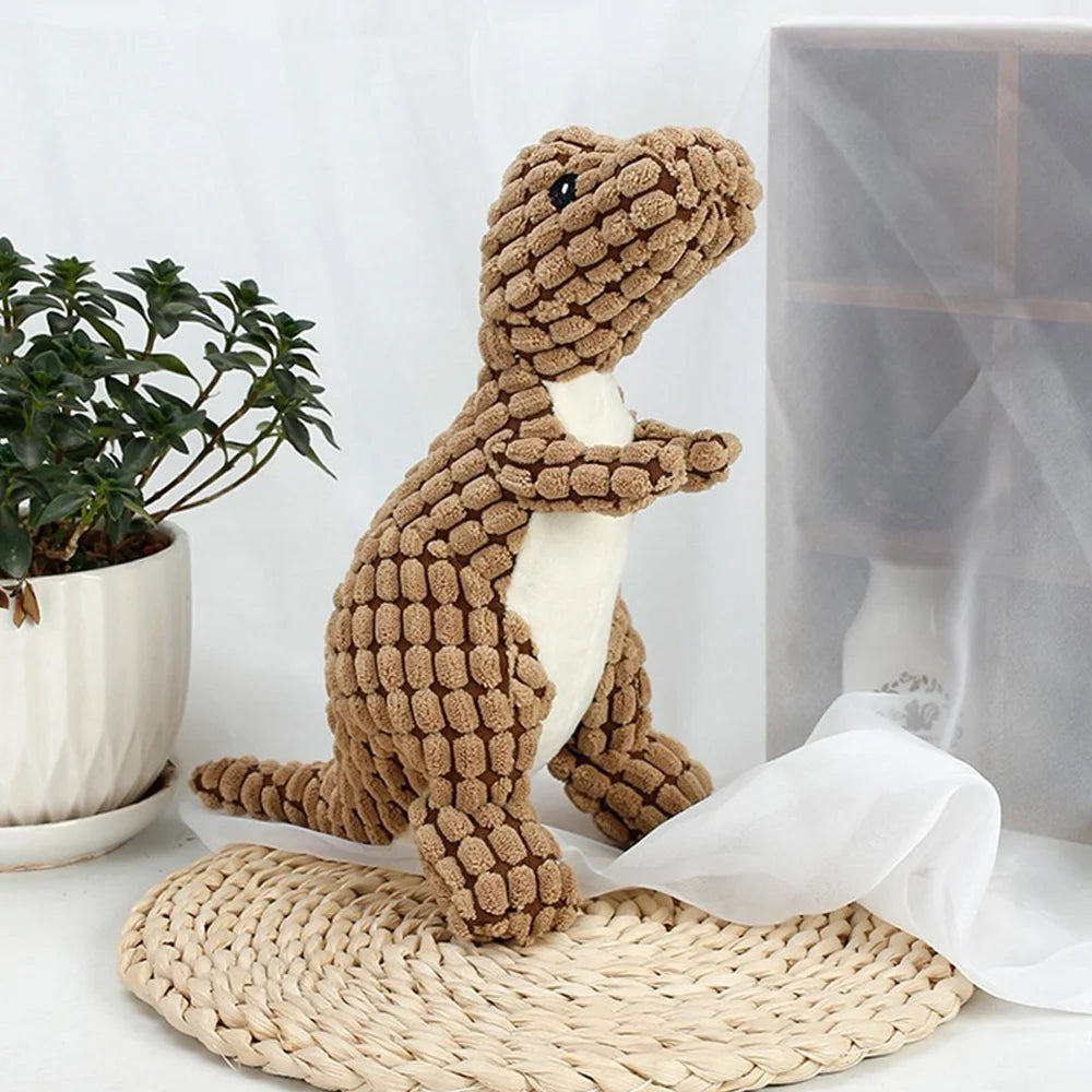 Pet Plush Dinosaur Toys Interactive Dog Chew Toys