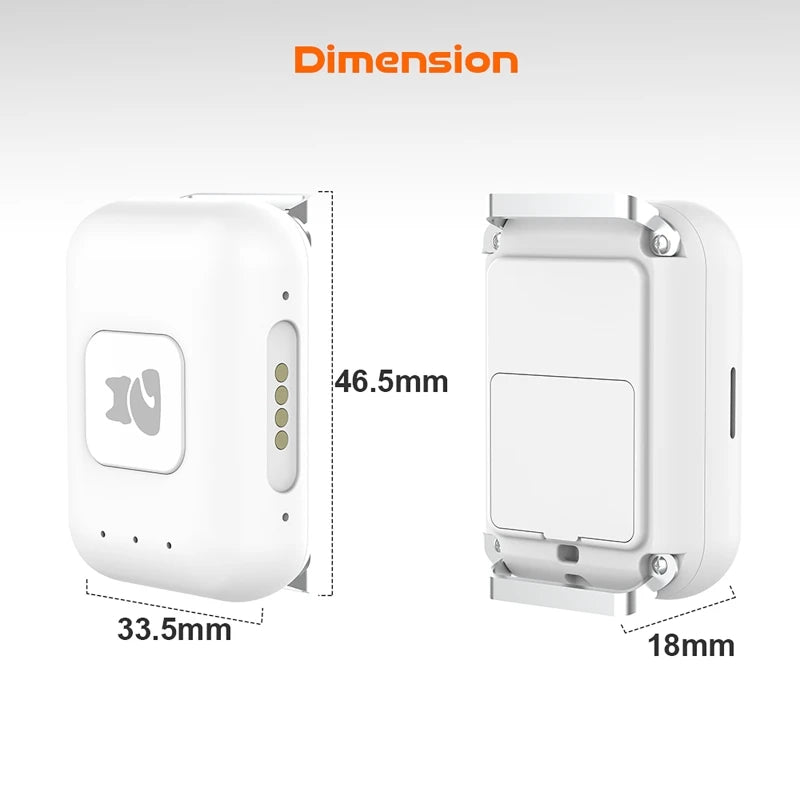GPS Pet Tracker with Colorful LED Flash 4G Smart/Pet Collar IP67 Waterproof Pedometer/Pet Calorie Health Data Tracker