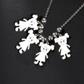 Girl Necklace Custom Chain Name Mother Father Day Kid Family Gift For Women Men Stainless Steel Pendant Jewelry