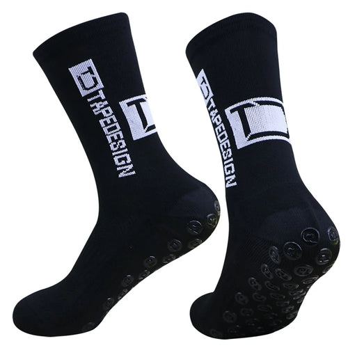 1/5 Pairs Non Slip Soccer Socks Men Non Skid Grip Football Basketball Sport Cycling Socks