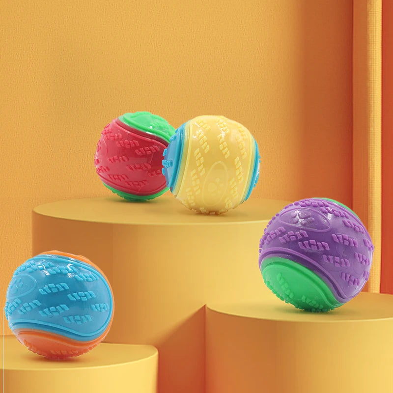 Soft TPR Toys for Teeth Cleaning Bite Resistance Squeaky