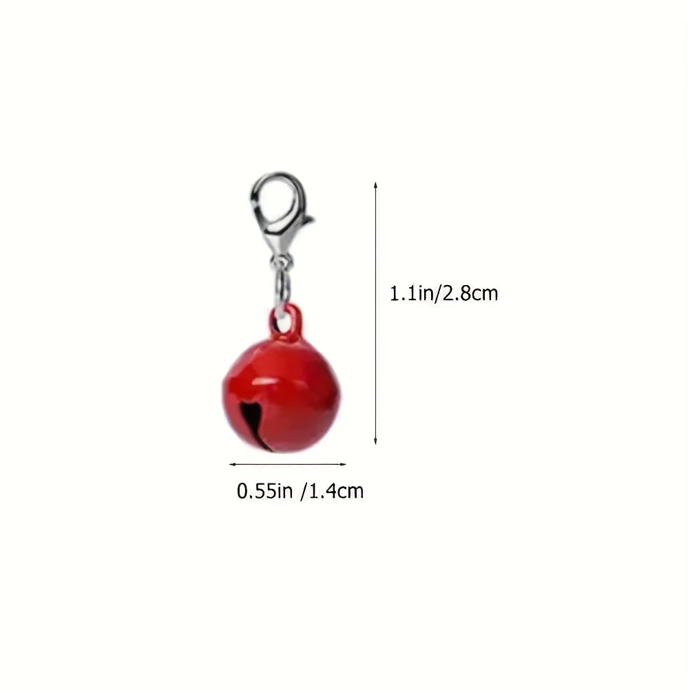 10 Pet Collar Bells,Multifunctional with Safety Buckle, Stylish and Safe