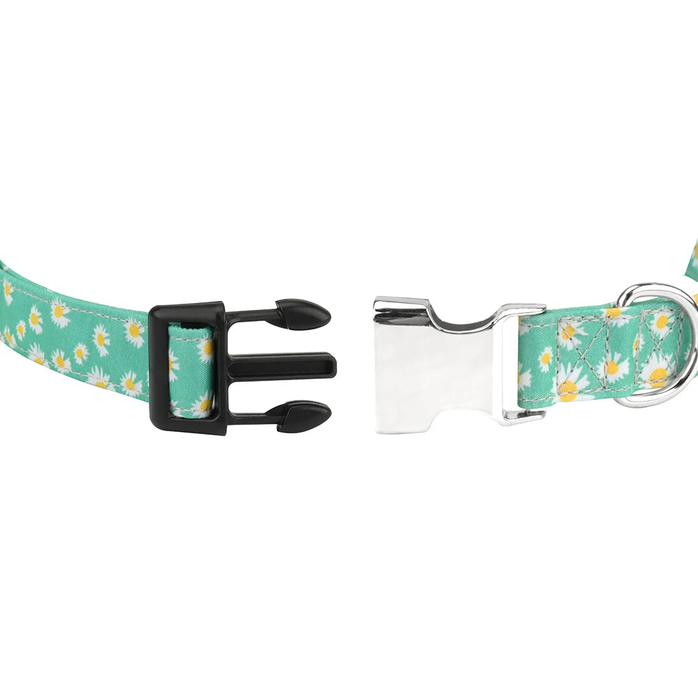 Chrysanthemum Pattern Pet Collar