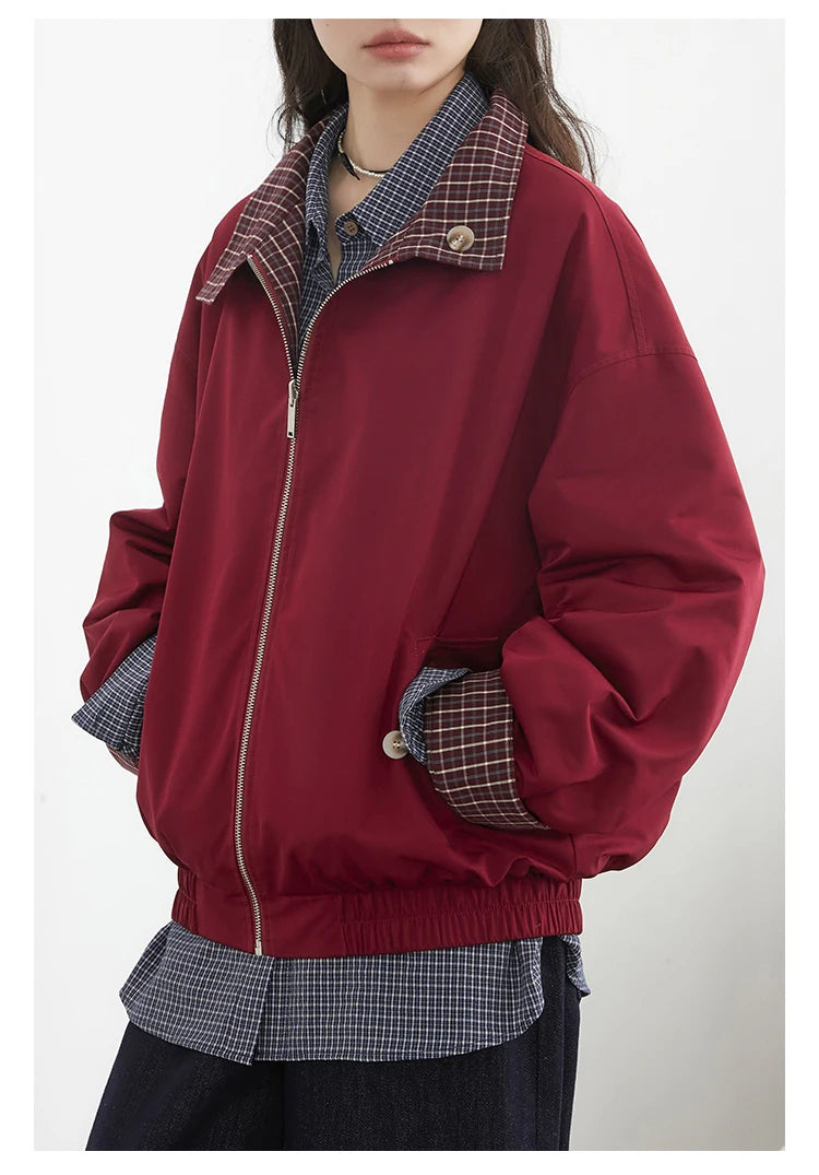 CHIC VEN Women Jackets Casual Reversible Stand Up Collar Workwear Female Coat Spring Autumn 2026 Woman Ourterwear