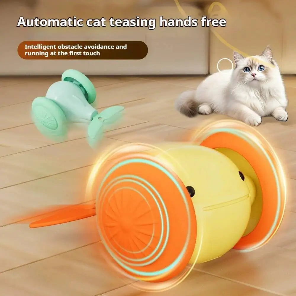 New Interactive Cat Toy Electric Whale Car Automatic Teaser