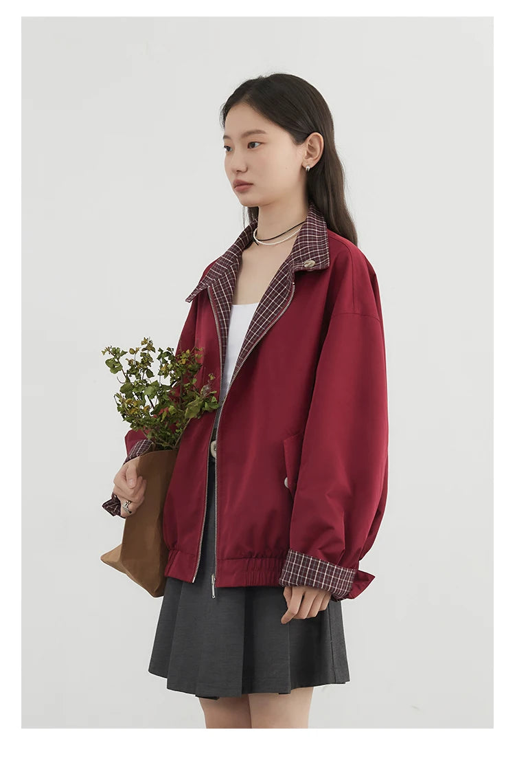 CHIC VEN Women Jackets Casual Reversible Stand Up Collar Workwear Female Coat Spring Autumn 2026 Woman Ourterwear