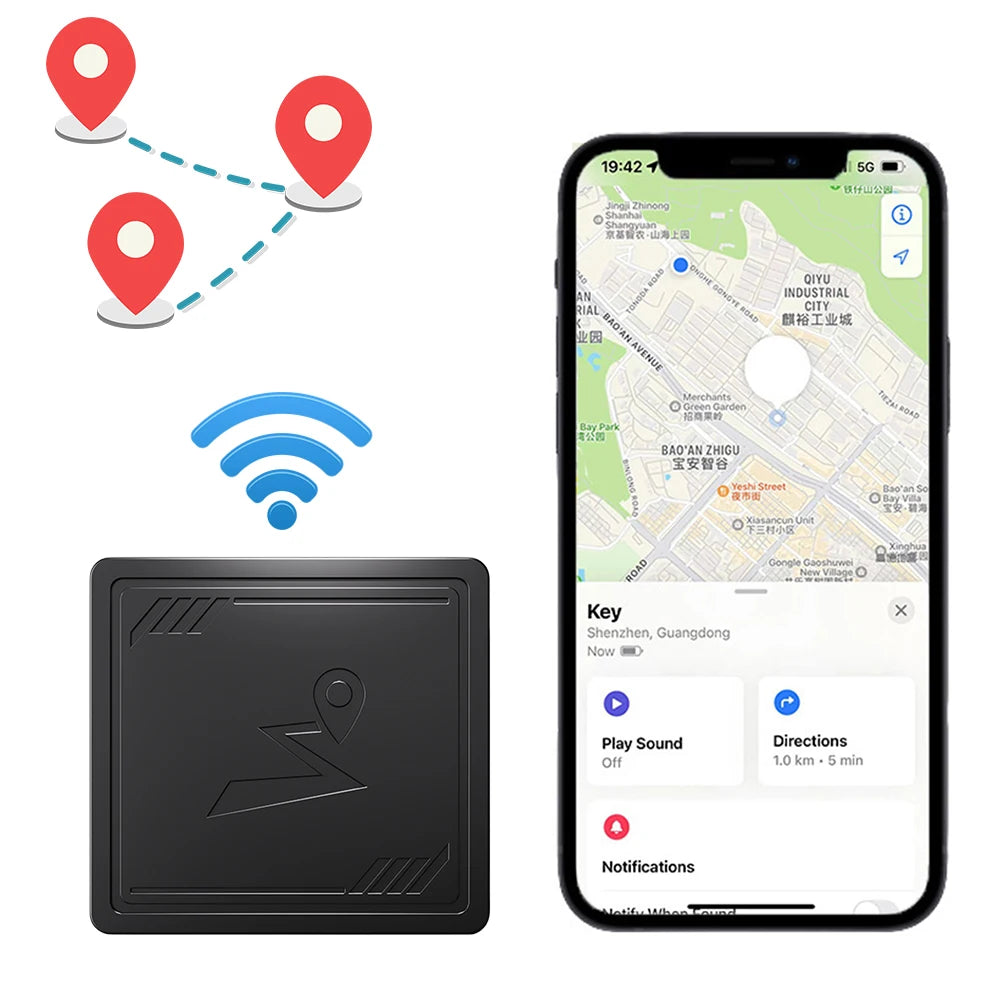 4G GPS Tracker with App Anti-Lost Recording/Tracking Device Portable