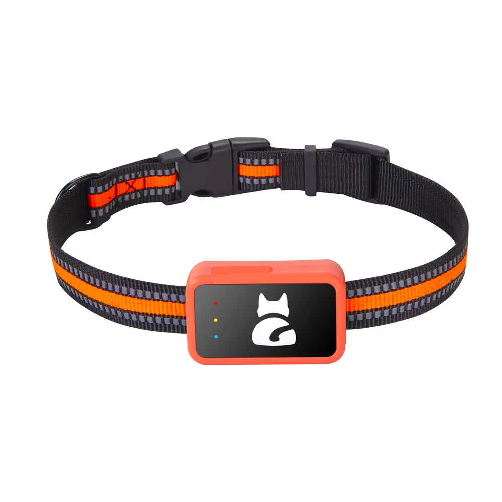 4G Pet GPS Tracker Collar Waterproof Locator with Health Monitor,Geo-Fence,Cold Resistant For iOS Android