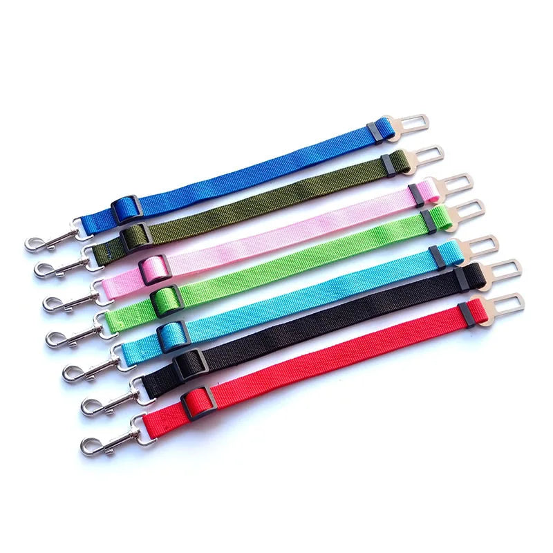 Adjustable Car Seat Belt/Harness Lead Clip Safety Lever Traction Dog Collars