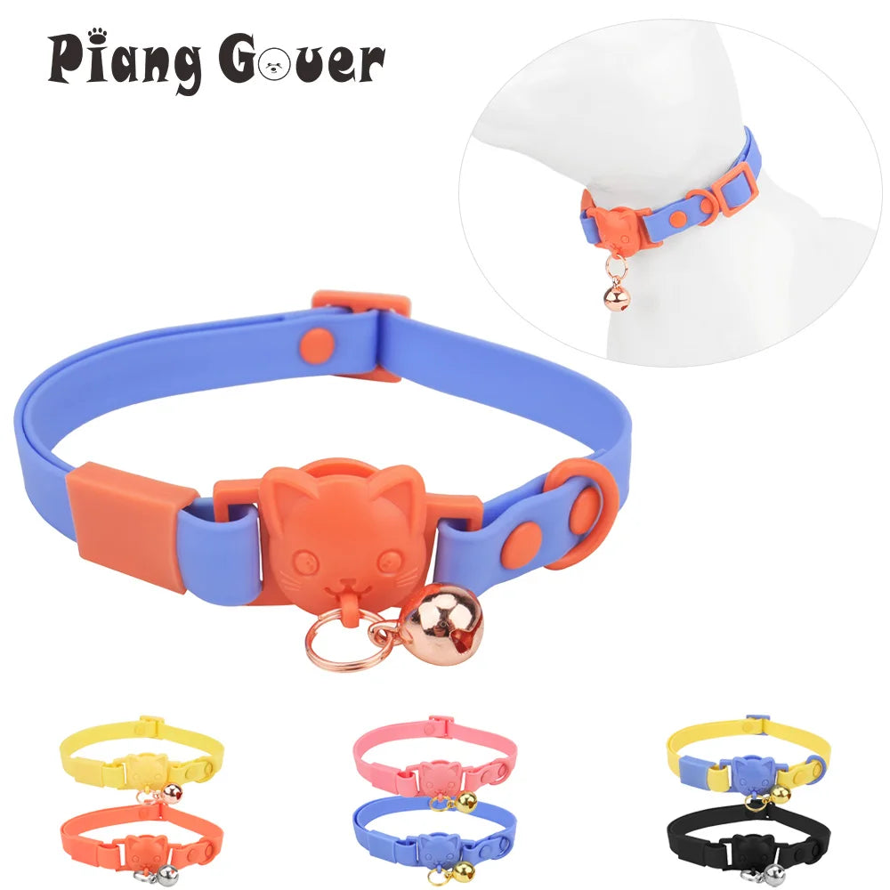 PVC Cute Cat Collar With Small Bell