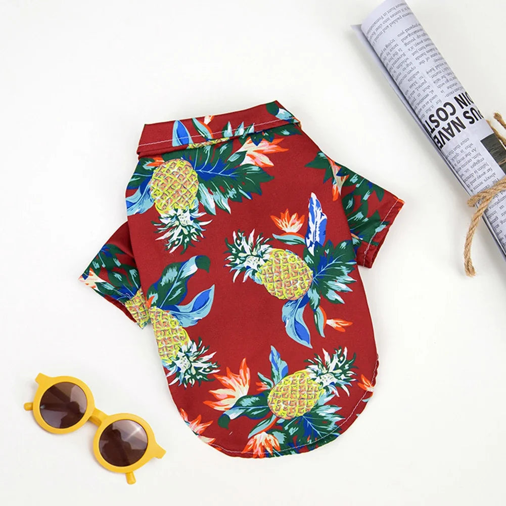Hawaii Style Cute Summer T-shirts For Medium Large Dog