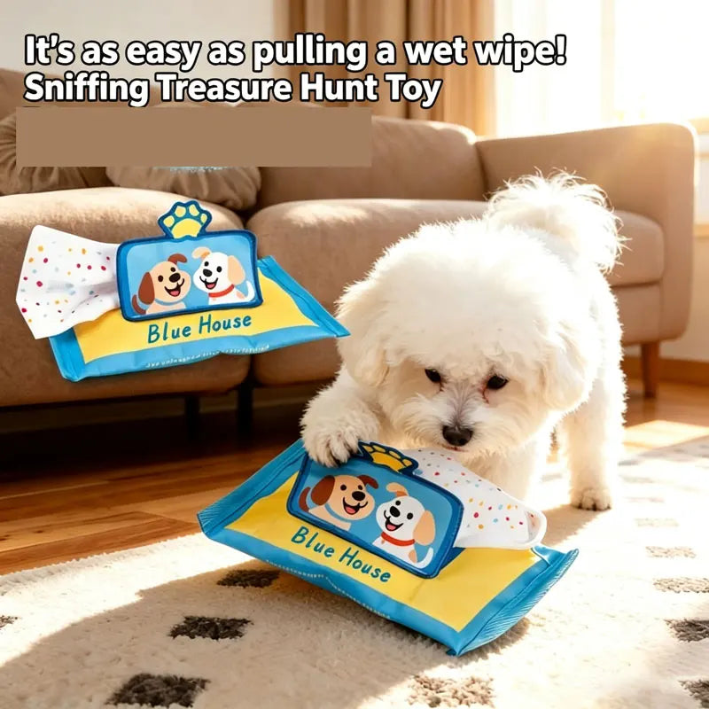 New Pet Toys, Sniffing Training, Wet Wipes, Tissues, Hiding Food, Leaking Food, Puzzle Training