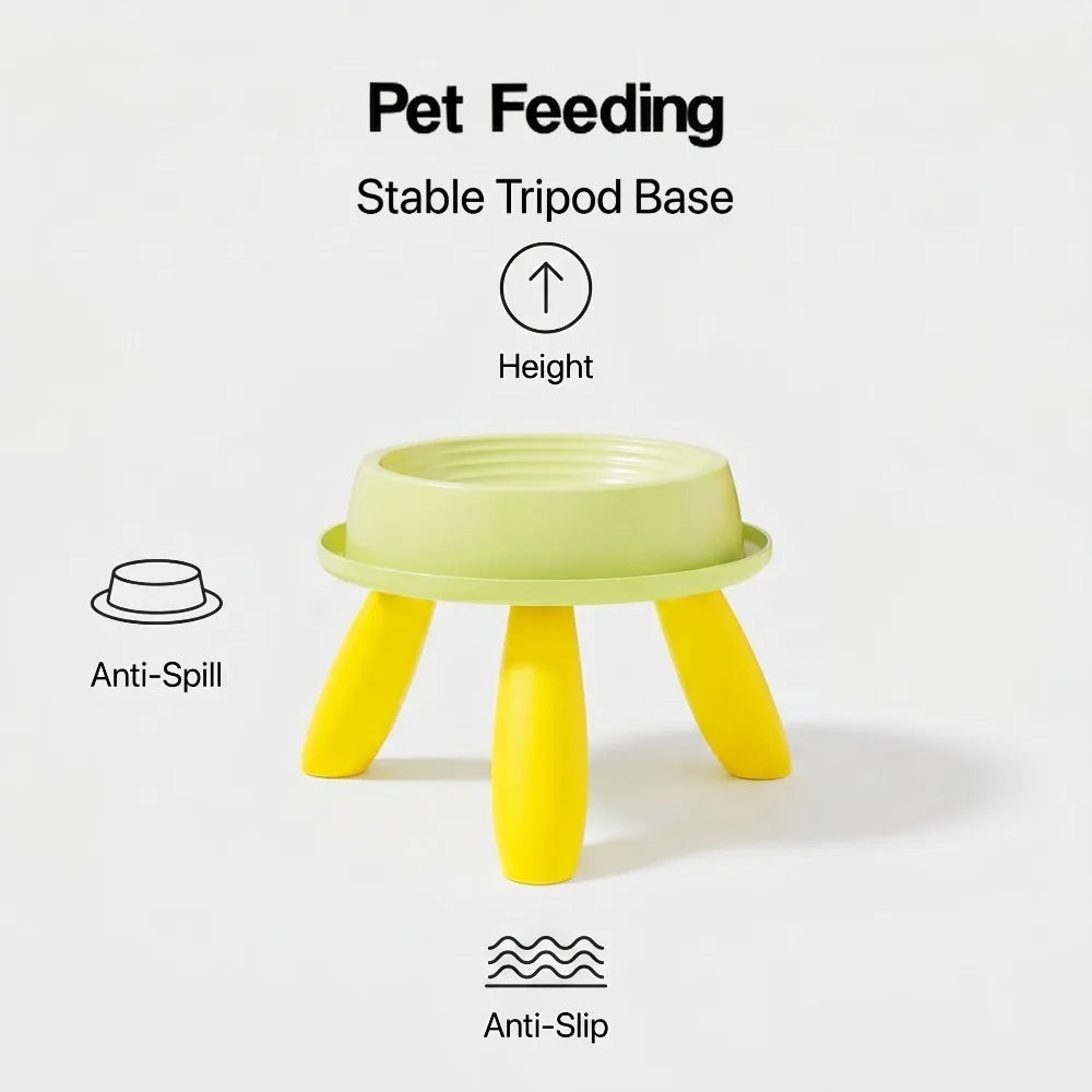 Raised Pet Feeder – Anti-Slip Ergonomic Bowl with Weighted Base & Spill-Proof Design