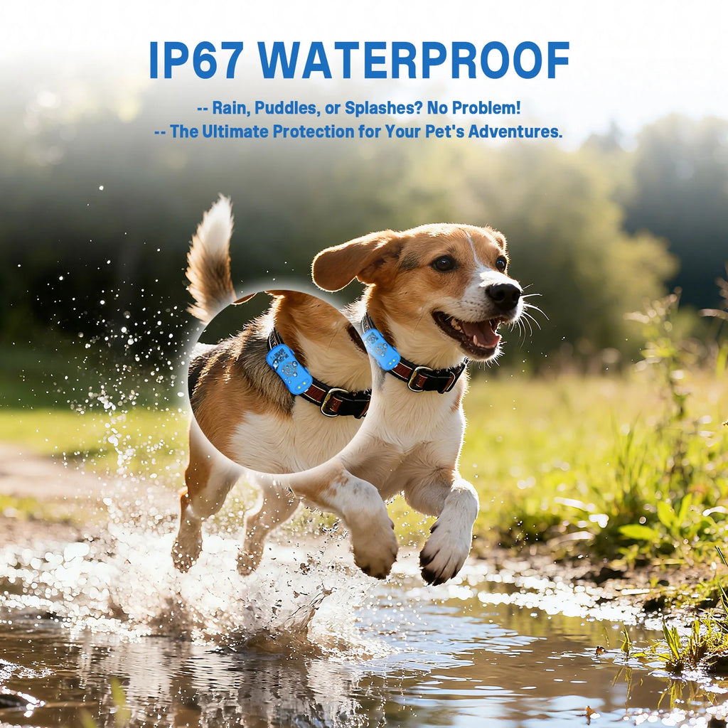 GPS Tracker- IP67 Waterproof Real-Time Location Collar with Geofence Alert Locator