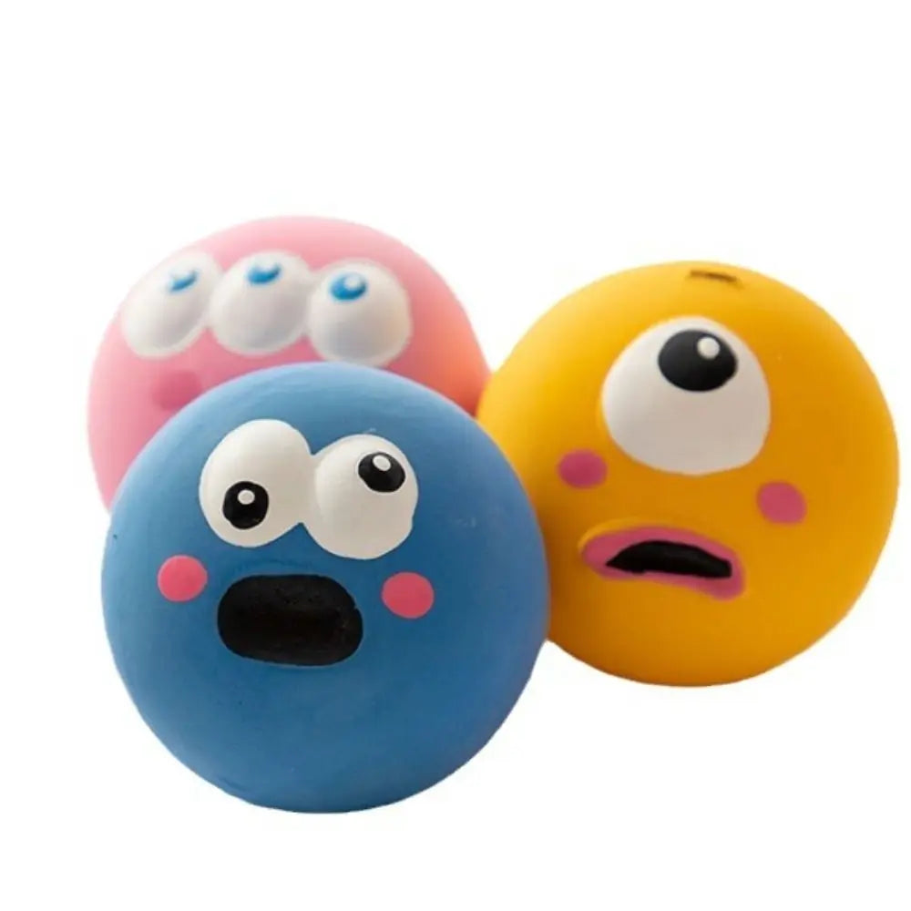 Cute Rubber Dog Squeaky Toys