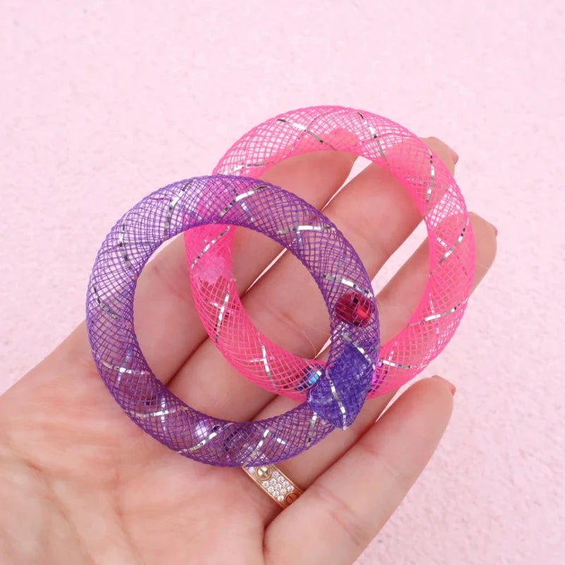 5pcs Donut Bell Sounds Cat Toy Interactive Grid Tube