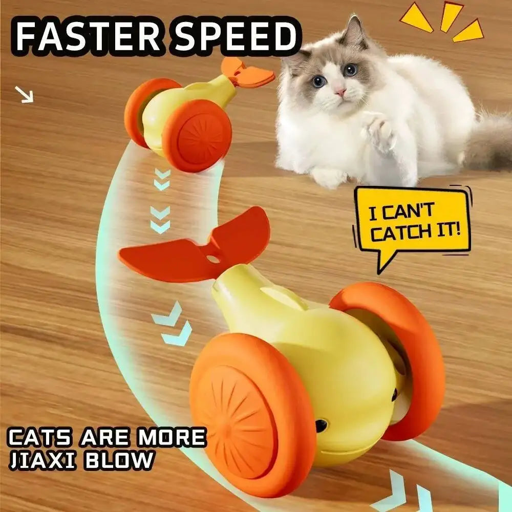 New Interactive Cat Toy Electric Whale Car Automatic Teaser