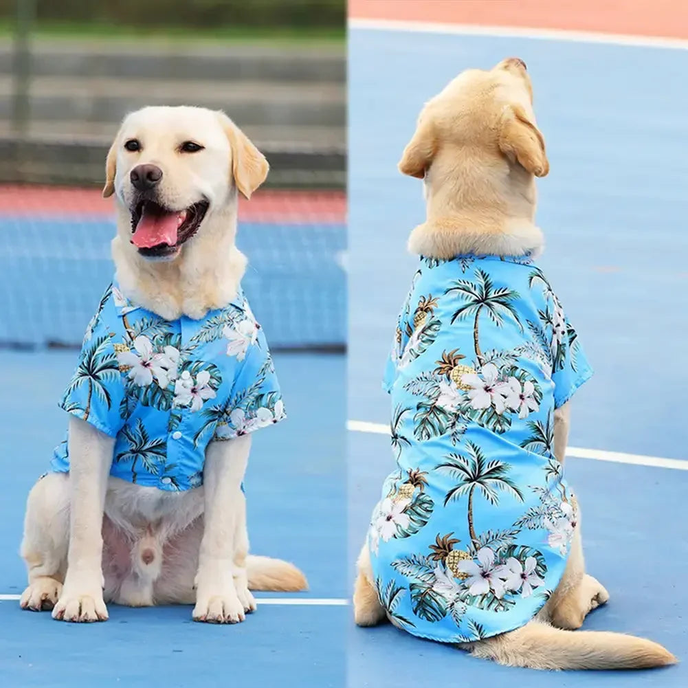 Hawaii Style Cute Summer T-shirts For Medium Large Dog