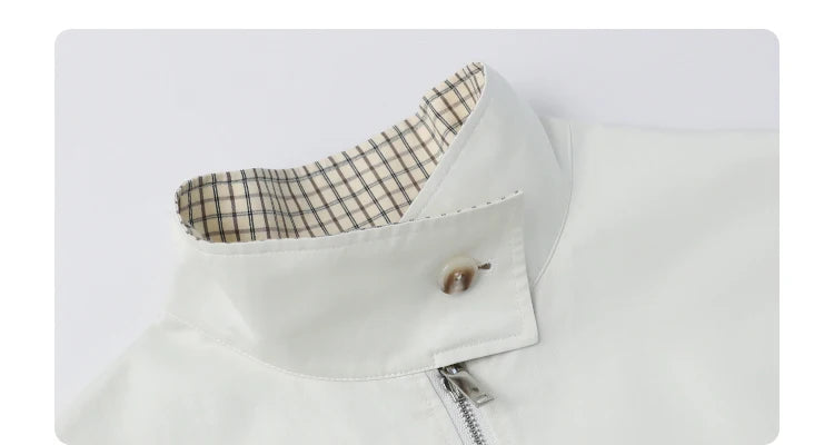 CHIC VEN Women Jackets Casual Reversible Stand Up Collar Workwear Female Coat Spring Autumn 2026 Woman Ourterwear