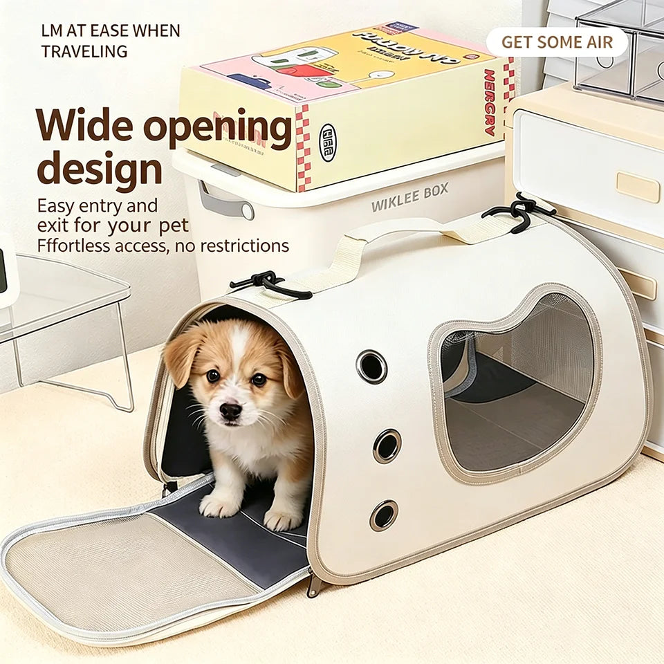 Portable Lightweight Foldable Pet Carrier Bag for Small Dogs & Cats