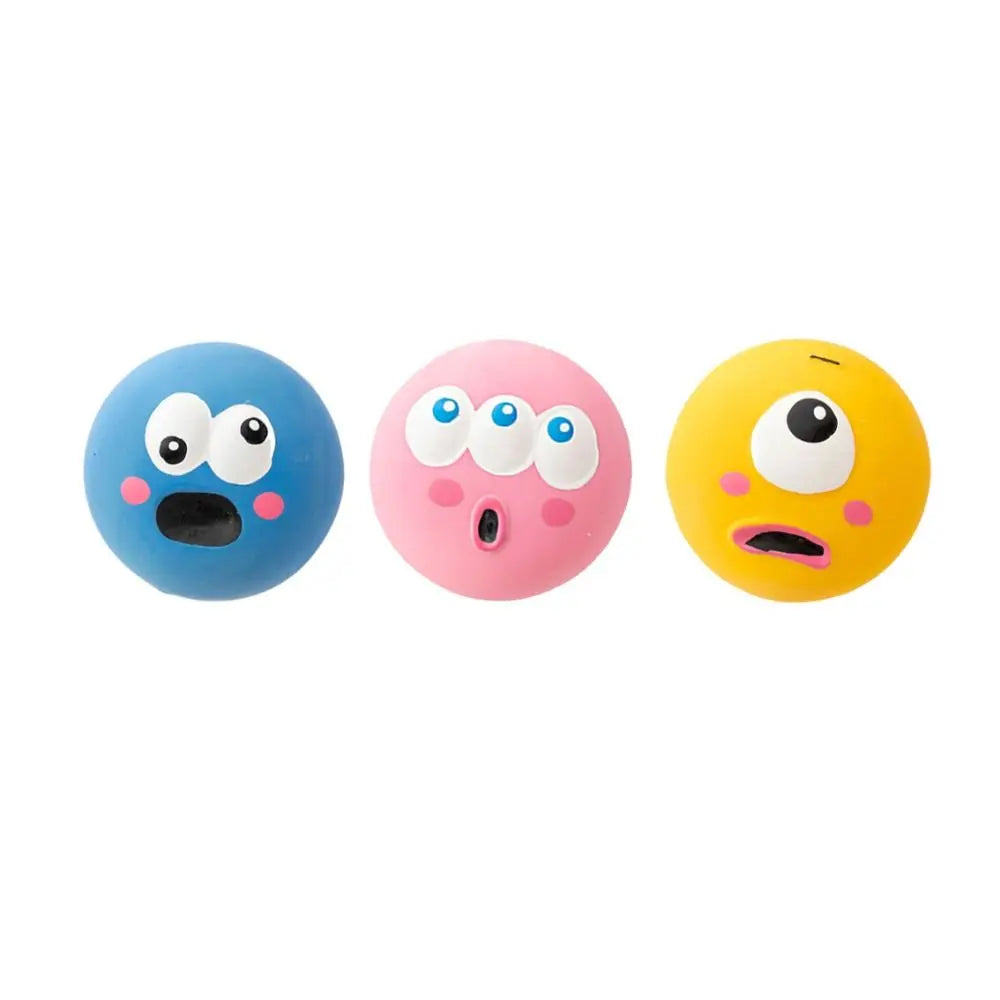 Cute Rubber Dog Squeaky Toys