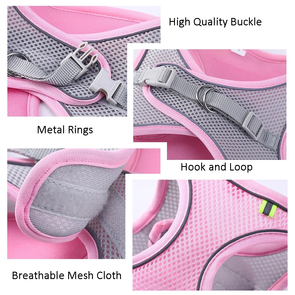 Cats and Dogs Reflective Harness Vest