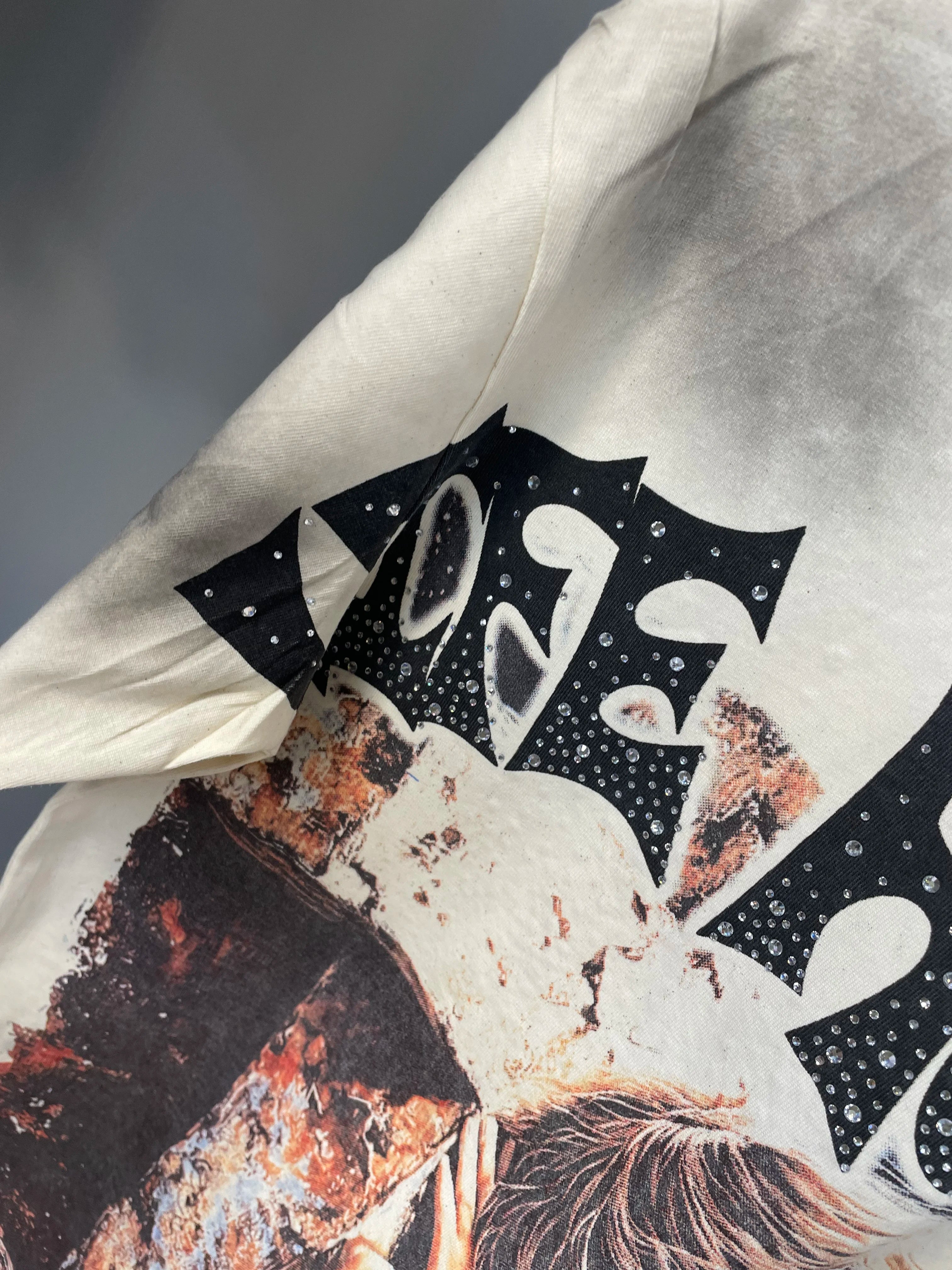Men Women T-shirt Streetwear 100% Cotton Loose Round Neck Top Tees