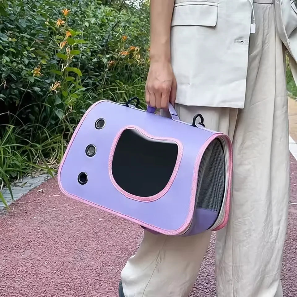 Portable Lightweight Foldable Pet Carrier Bag for Small Dogs & Cats