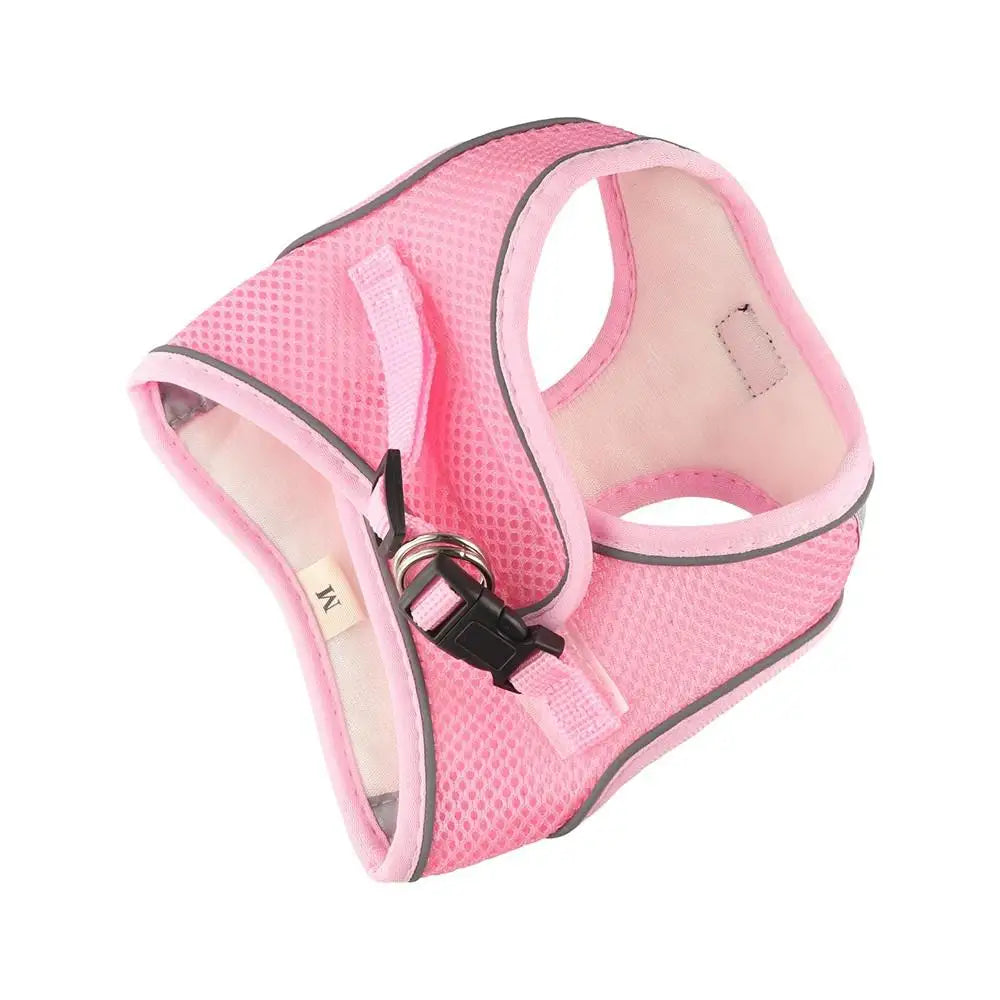 Floral Pet Harness Reflective Anti Escape