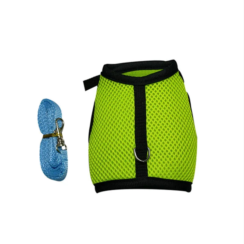 Pet Accessories/Harnesses Vest Leashes Set Soft Mesh Harness