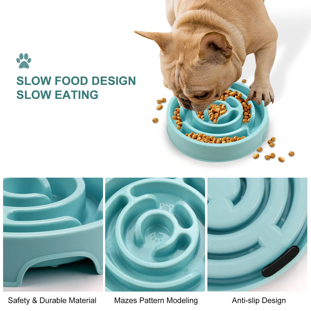 Pet Slow Food Bowl - Non slip and Durable
