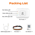 GPS Pet Tracker with Colorful LED Flash 4G Smart/Pet Collar IP67 Waterproof Pedometer/Pet Calorie Health Data Tracker