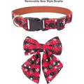 Christmas Tie for Dogs and Cats, Snowflake Collar