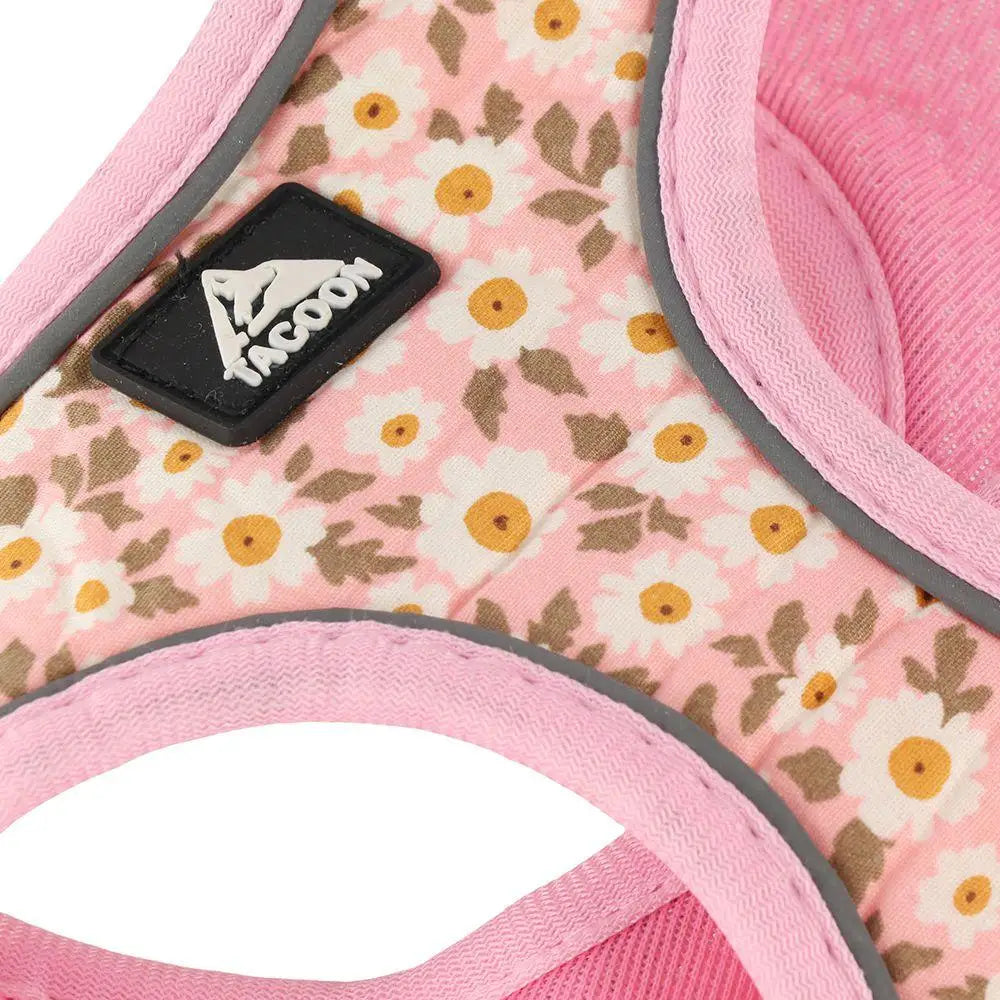 Floral Pet Harness Reflective Anti Escape