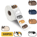 500PCS Kawaii Cartoon Cat Waterproof Sticker