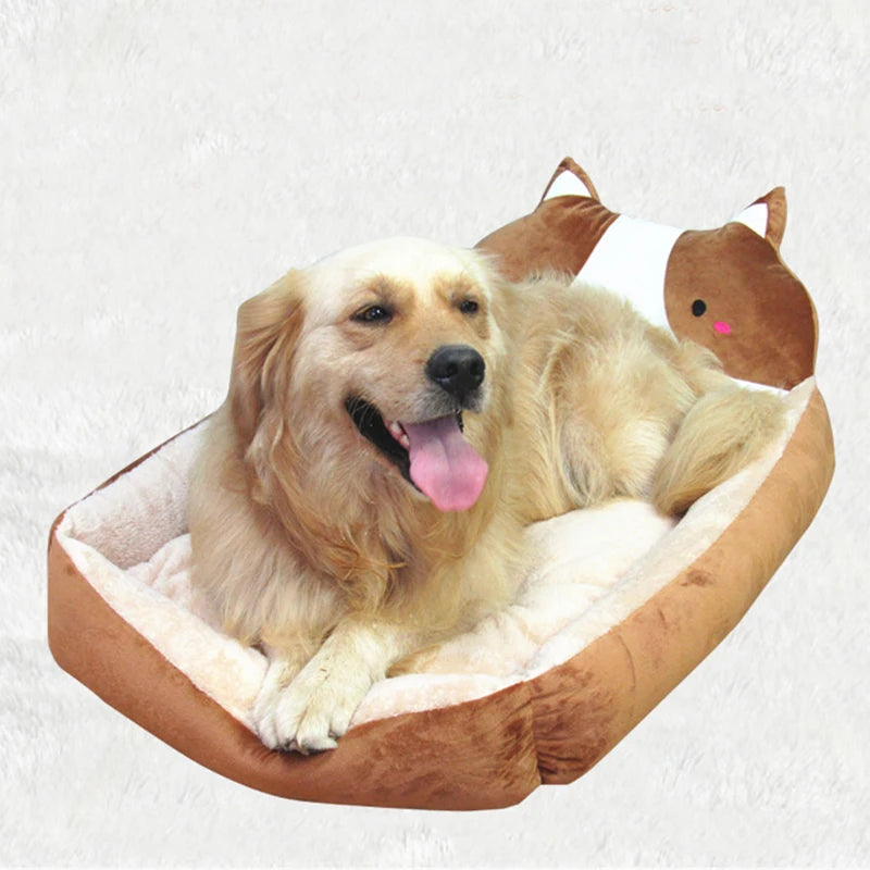 Winter Warm Pet Bed Sofa Washable Cartoon Pet Beds for Small Dogs & Cats