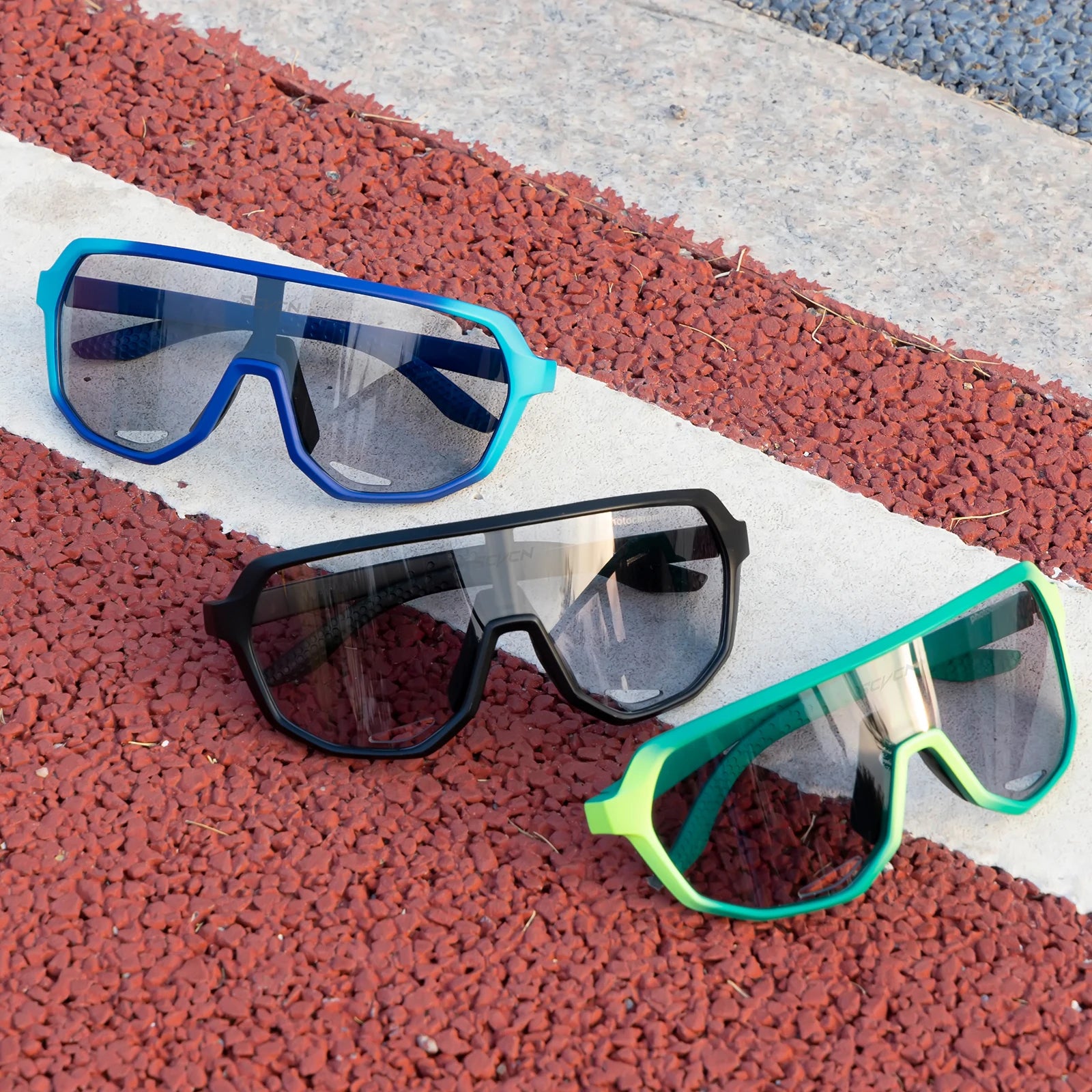Photochromic Sports Sunglasses Cycling Glasses for Men & Women UV400