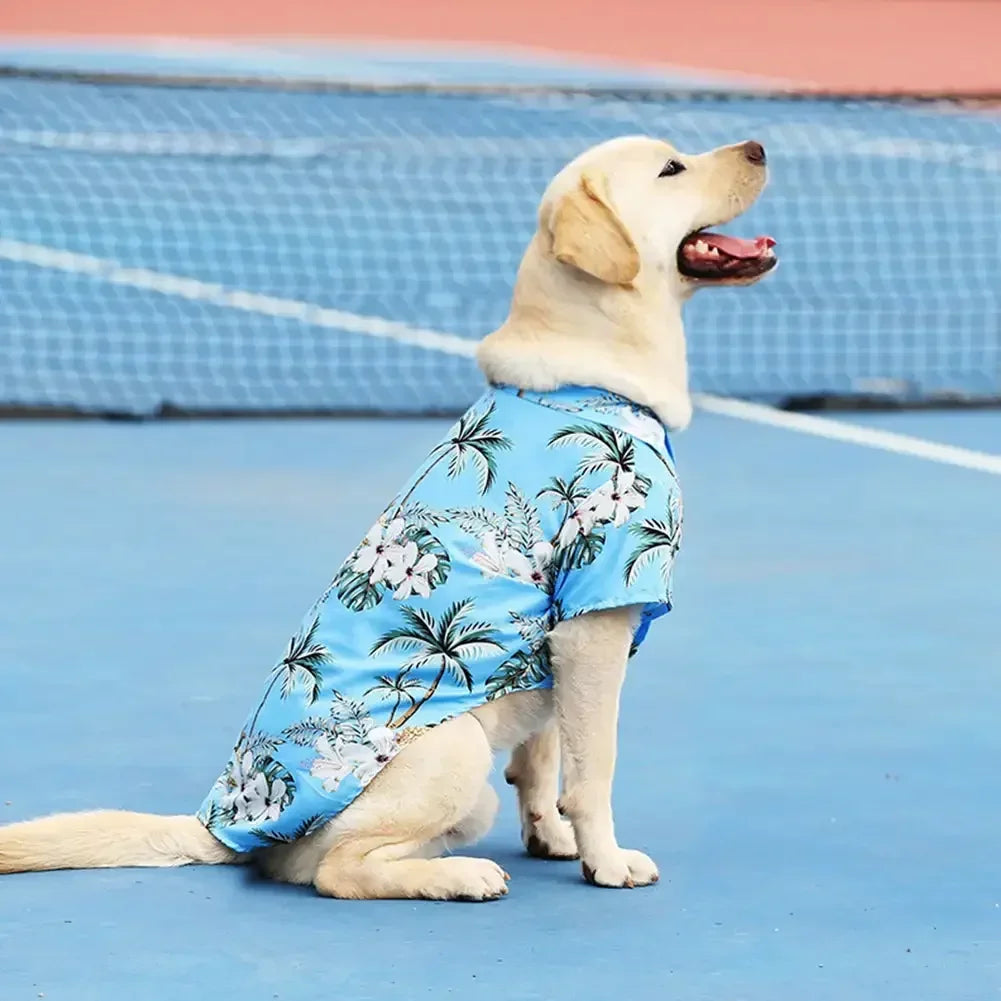 Hawaii Style Cute Summer T-shirts For Medium Large Dog