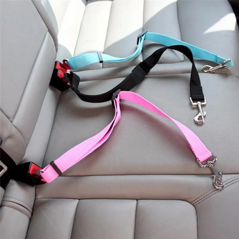 Adjustable Car Seat Belt/Harness Lead Clip Safety Lever Traction Dog Collars
